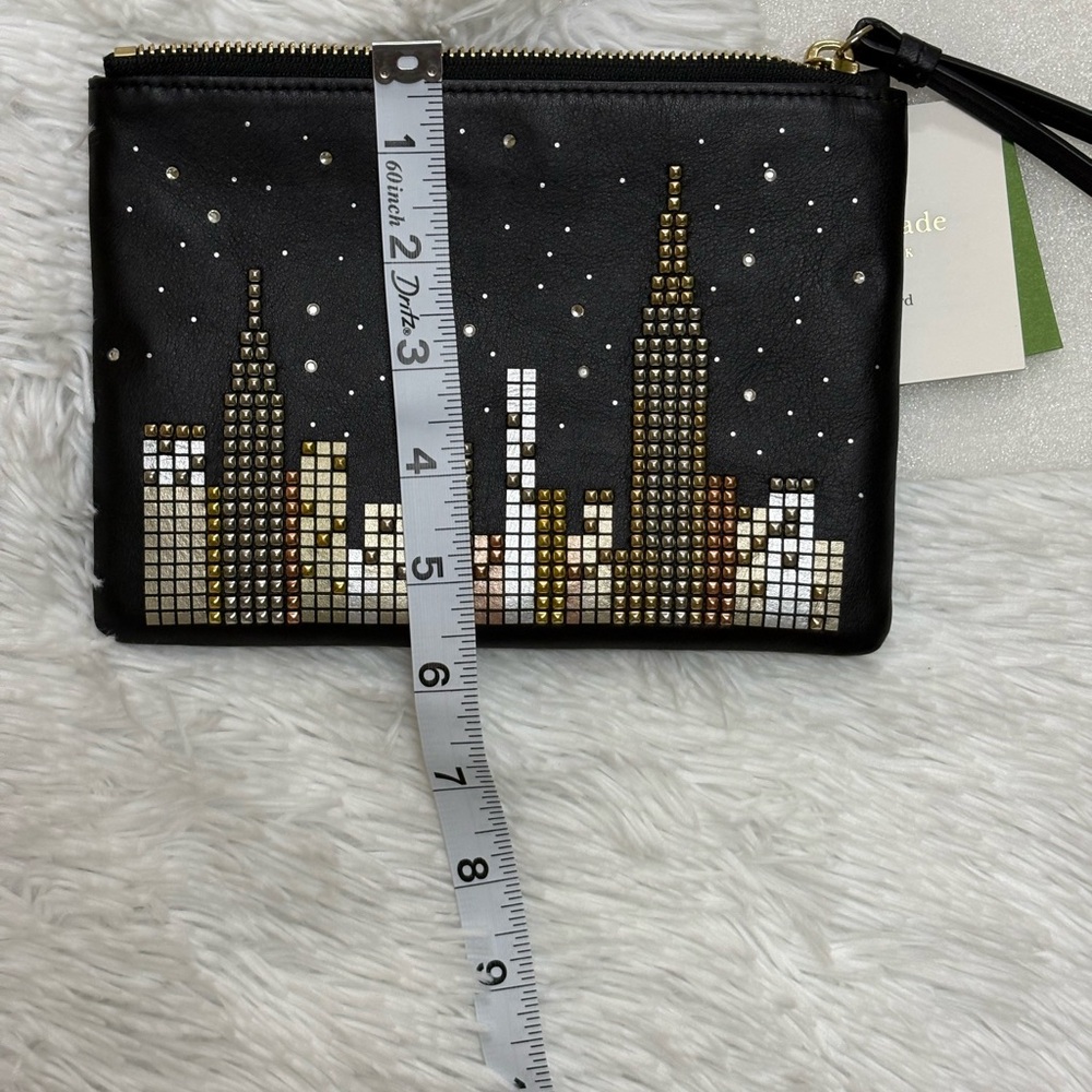 Kate Spade Black and Gold Skyline Wristlet - Picture 12 of 12